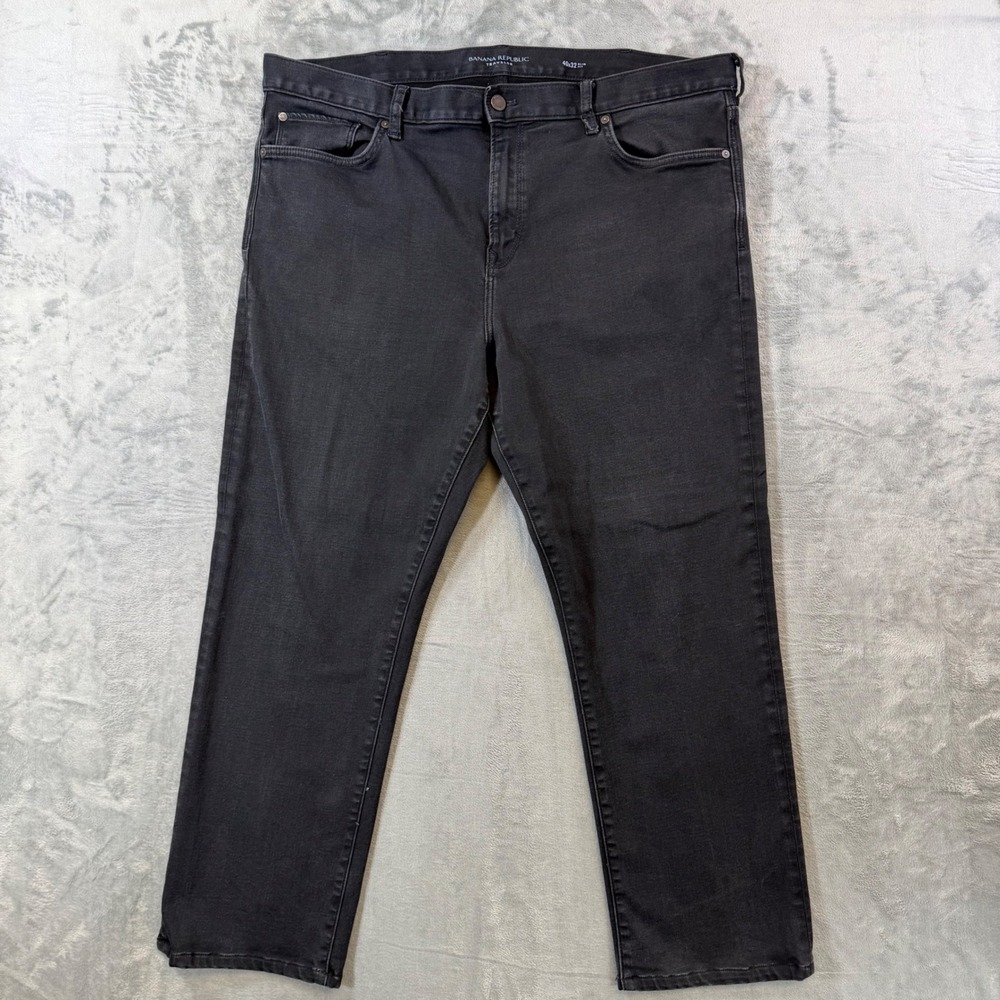 Banana Republic Traveler Slim Fit Jeans Mens 40x32 Black Stretch Denim Pants